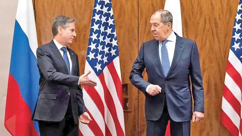 US Secretary of State Antony Blinken met Russian Foreign Minister Sergei Lavrov for talks in Geneva on Friday.