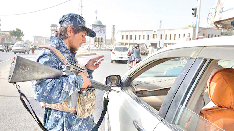A Taliban checkpoint in Afghanistan’s Herat Province.