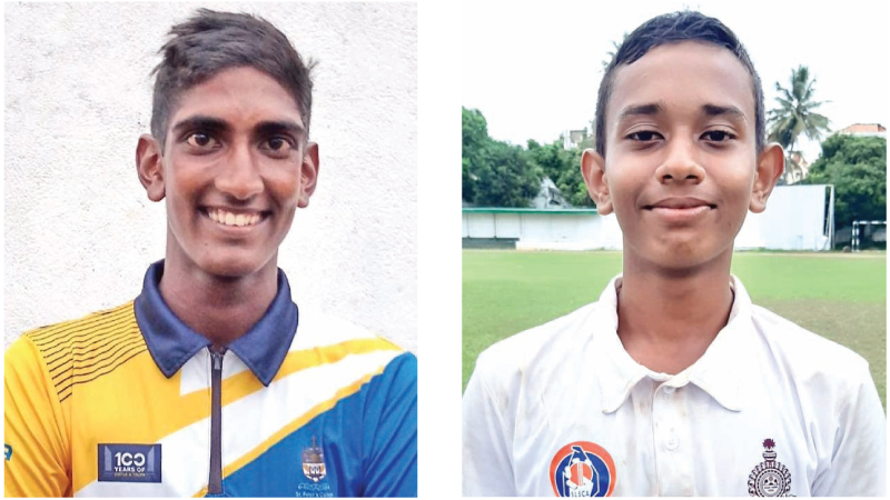 Joshua Sebastian (St. Peter’s Captain)-Osanda Pamuditha (Nalanda Captain)