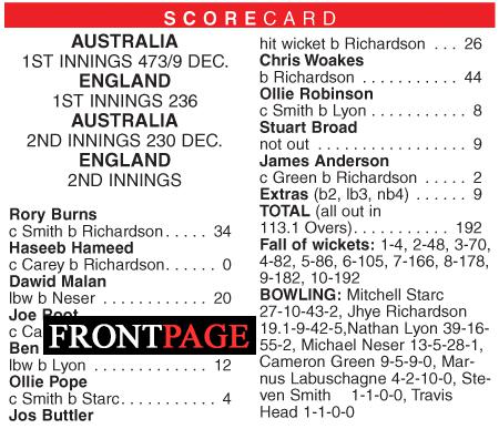 Australia beat England in 2nd Test despite Buttler resistance