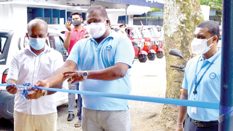 Samantha Silva, Chief Marketing Officer at David Pieris Motor Company opening the DPMC Workshop Express’