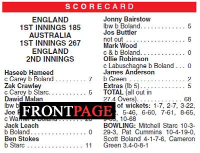 Australia thrash feeble England to retain Ashes