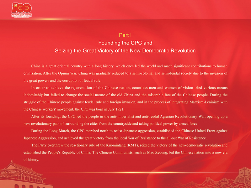 An International Exhibition of the Centennial History of the Communist Party of China