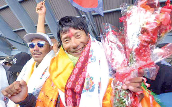Sanu Sherpa has climbed Everest seven times and has triple ascents on another four of the 14 peaks.
