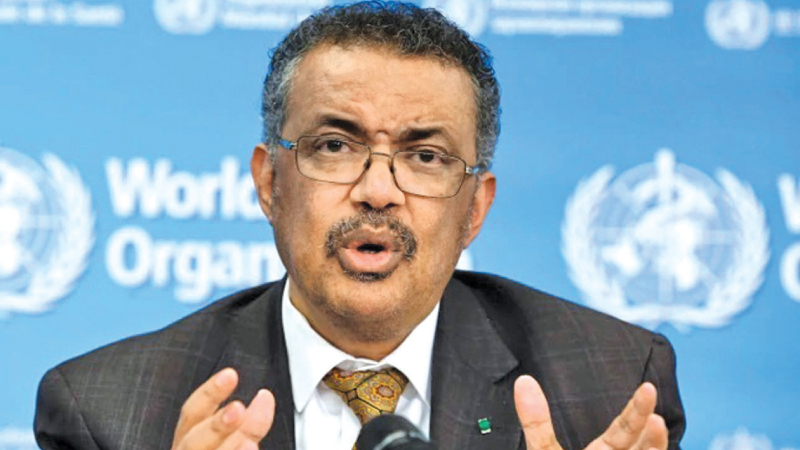 WHO Director General Tedros Adhanom Ghebreyesus