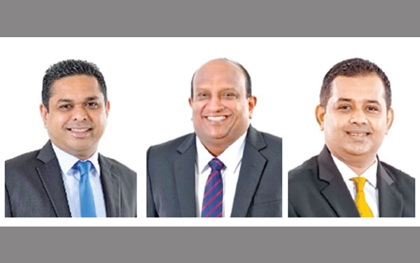 Sithumina Jayasundara, Jude Benjamin and Sampath Wickramarachchi