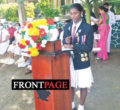 Geethma Senuri a talented soccer player from Kundasale