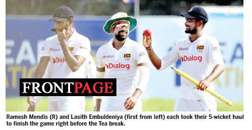 Ramesh and Lasith bowl Sri Lanka to an easy win