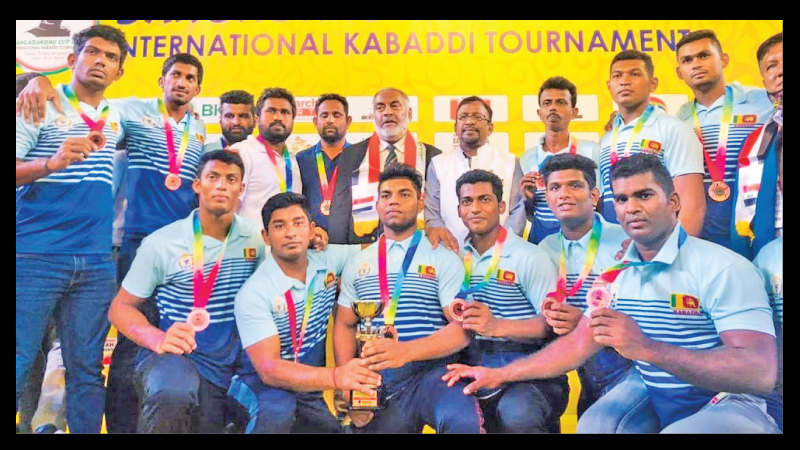 Sri Lanka men's Kabaddi team won the Bronze medal at the Bangabandhu Cup held in Dhaka. 