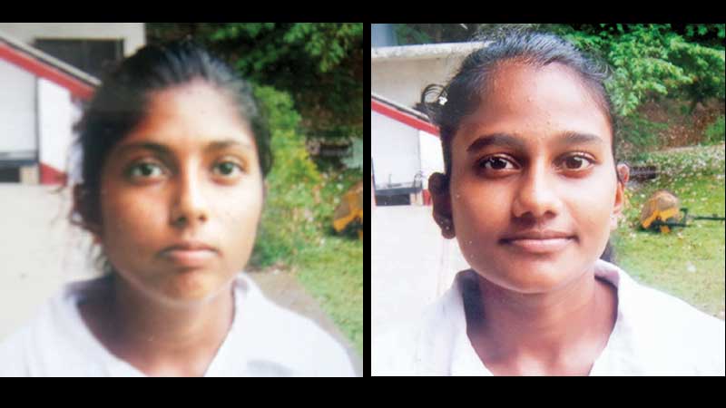 Sansala Wanigasekera (on left ) and Tharushi Rajakaruna