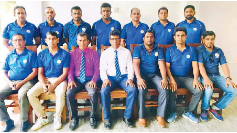 The new officials of Ampara District Association of Cricket Umpires