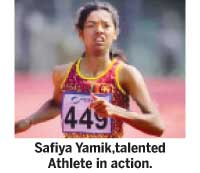 Safiya Yamik the athletic star from Kandy