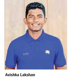 Avishka Lakshan fine athlete and cricketer