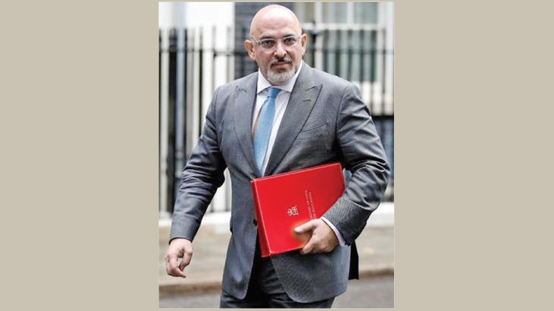 British Education Secretary Nadhim Zahawi