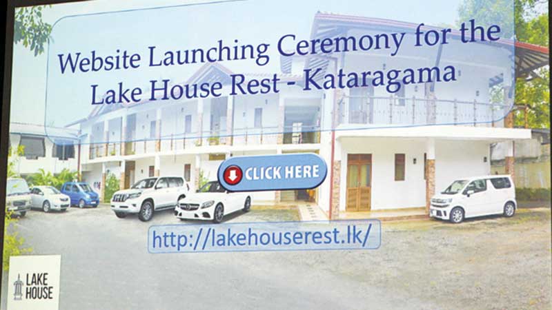 Kataragama Lake  House Rest website launched