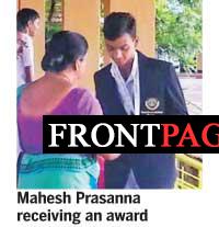 Mahesh Prasanna the athletic star from Horana