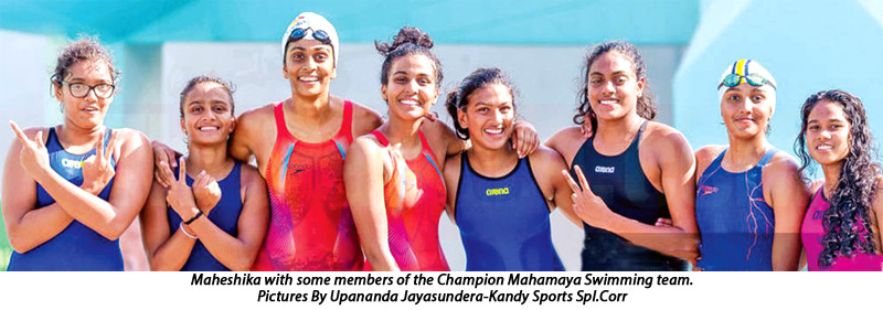 Maheshika the swimming star from Mahamaya