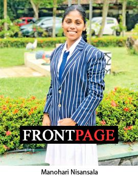 Manohari Nisansala fine cricketer, athlete and spiker from Wadduwa Central