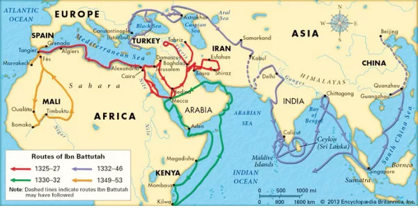 Ibn Battuta’s voyages