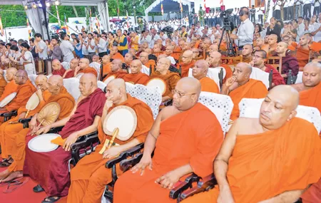 A section of the Maha Sangha