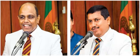 Ananda College Colombo Principal Lal Dissanayake   and Thurstan College, Colombo Principal Pramuditha Wickremesinghe 