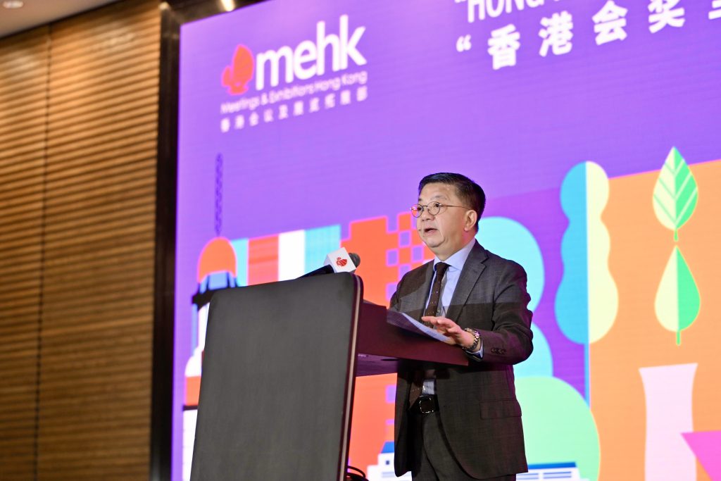 Anthony Lau Executive Director of the HKTB delivers opening remarks