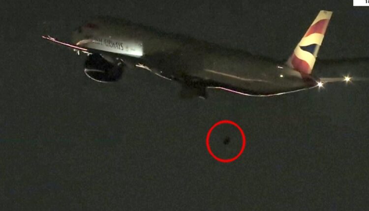 British Airways plane loses wheel