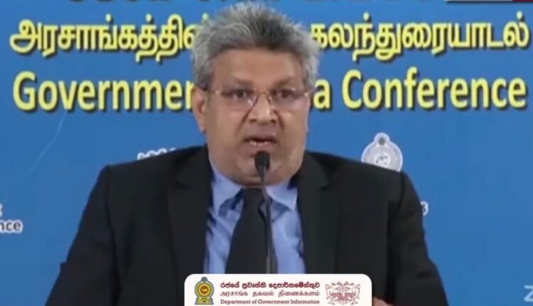 Justice Minister Harshana Nanayakkara press