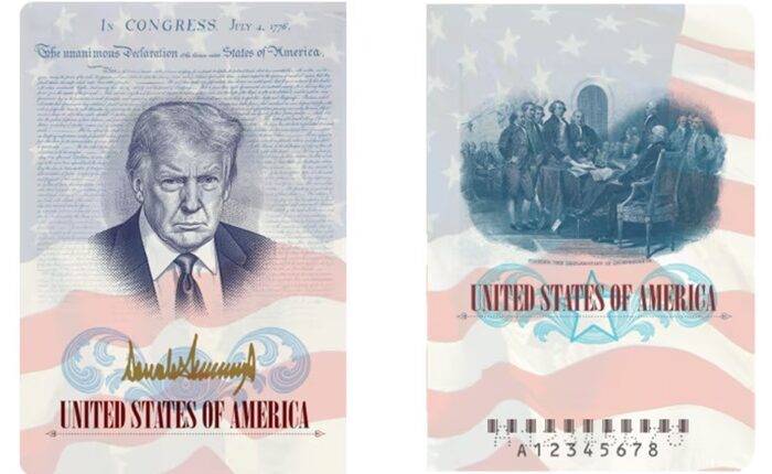 DOnald Trump US passport