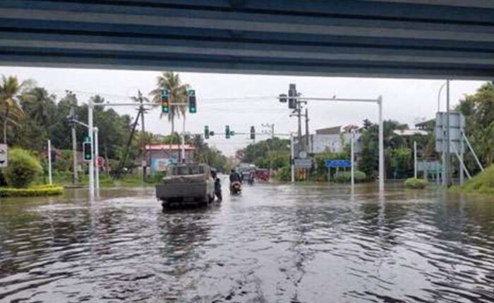 Welipenna interchange floods