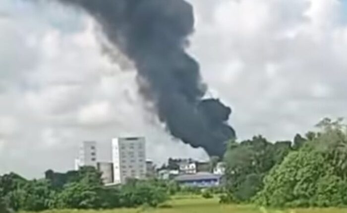 Homagama helmet fire