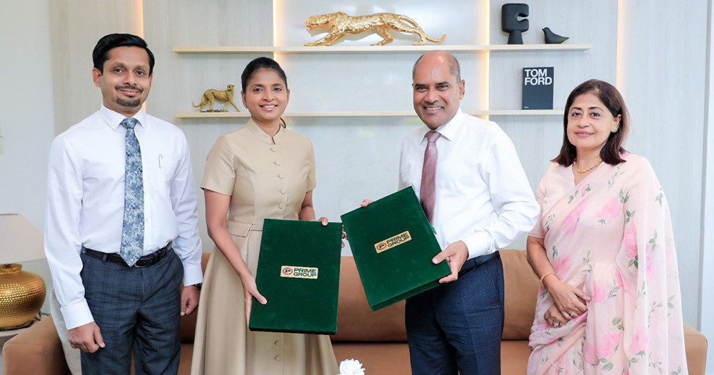 Picture (From L to R): Ruminda Randeniya, CEO of Prime Group, Sandamini Perera, Co-Founder and Co-Chairperson of Prime Group, Dr. Harsha Alles, Chairman, Gateway Group and Mrs. Dinali Alles, Director, Gateway Group.