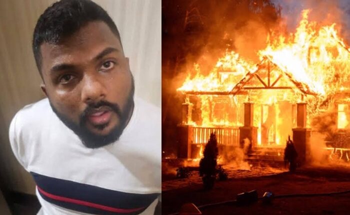 Thambili Lahiru house fire