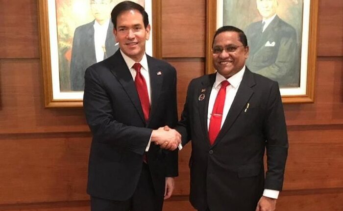 Vijitha Herath marco Rubio 1