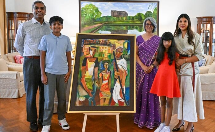 Gandhi painiting SL HC Delhi