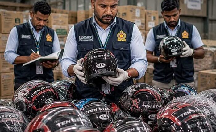 Helmet fake sls mark