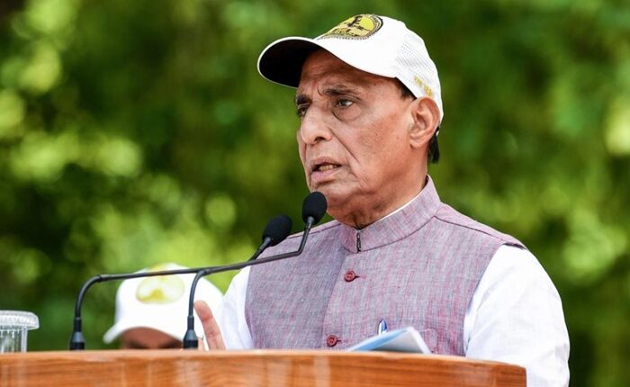Indian Defence Minister Rajnath Singh