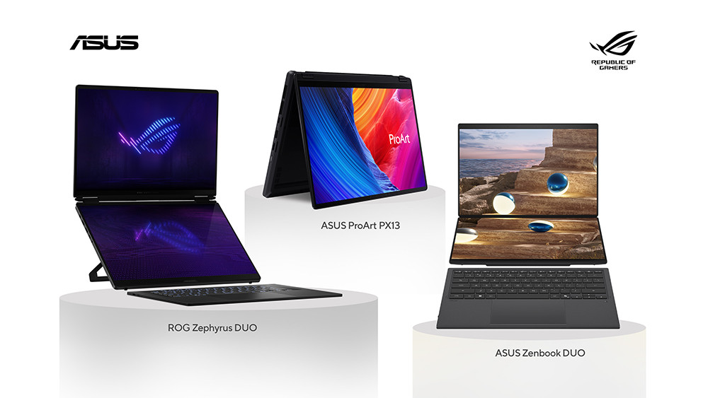 Zenbook DUO, ProArt PX13, Zephyrus Duo, TUF Gaming 16 & Vivobook series