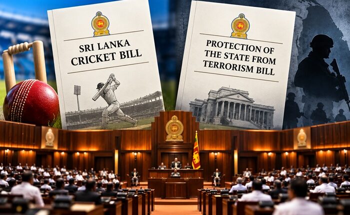 SL cricket Terrorism Bill parliament