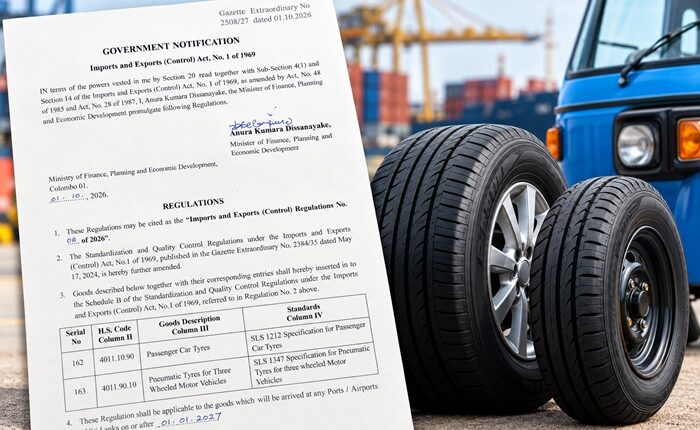 Tyre quality notice