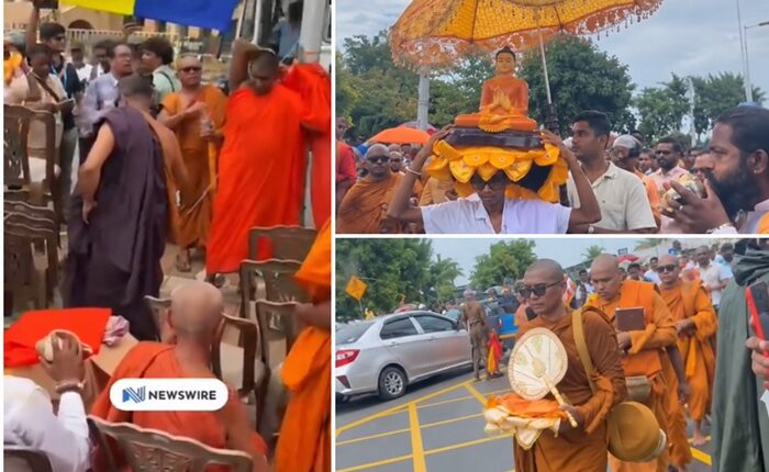 monks protest Gnanasara